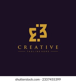 Modernes, einzigartiges B-Logo-Design, Minimal-B-Vektorsymbol