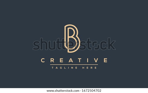 Modern Unique Creative B Logo Design Stock Vector (Royalty Free) 1672504702