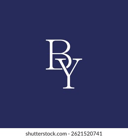 Modern Unique Creative BY Letters logo Design
