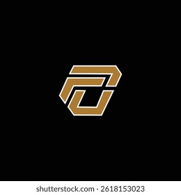 Modern unique creative FC letters logo design