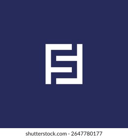 Diseño de logotipo de letras FF creativas únicas modernas