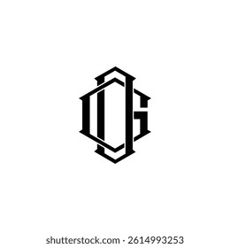 Modern unique creative GO letters logo design