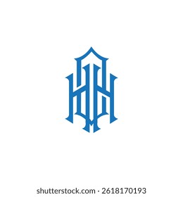 Modern Unique Creative HOH Letters logo Design