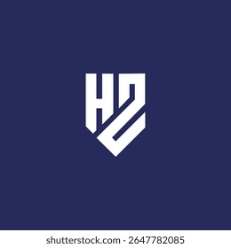 Diseño de logotipo de letras HZ creativas únicas modernas