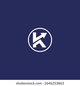 Modern unique creative K letters logo design templete 