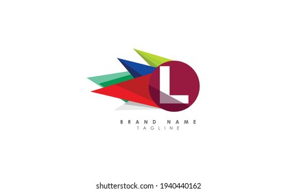 Modern unique creative L logo design, Minimal L initial based vector icon