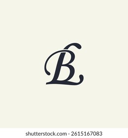 Modern unique creative LB letters logo design