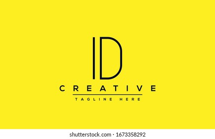 Diseño moderno y exclusivo de la letra creativa D logotipo, icono de vector basado en la línea mínima D.