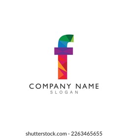 Modern unique creative letter F logo design, Minimalist F Luxury monogram initial based vector icon.