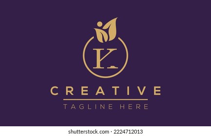 Modern unique creative letter K logo design.K letter logo Design  Vector Icon.