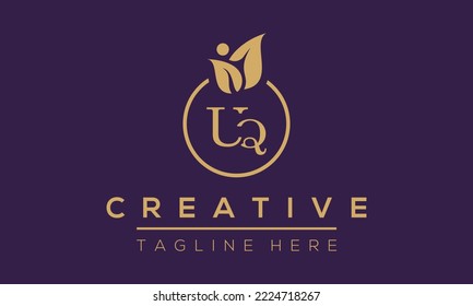 Modernes, einzigartiges UQ Logo Design.UQ Brief Logo Design Vector Icon.