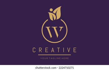 Moderner, einzigartiger Buchstabe W Logo Design.W Brief Logo Design Vector Icon.