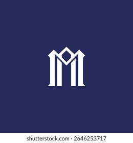 Modern unique creative AM letters logo design templete 