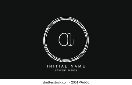 Diseño creativo moderno de un logotipo A, icono de vector basado inicialmente en un mínimo