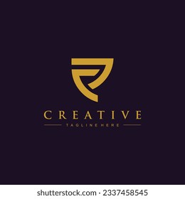 Modern unique creative logo design, Minimal Alfabet initial based vector icon