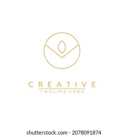 Modern unique creative M logo and leaf design, Minimal M scratch based vector icon.