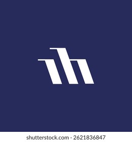 Modern Unique Creative MH Letters logo Design