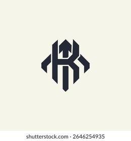 Modern unique creative MR letters logo design templete 