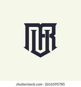 Modern unique creative mur letters logo design templete
