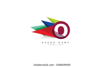 Modern unique creative O logo design, Minimal O initial based vector icon