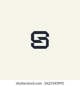 Modern unique creative s letters logo design