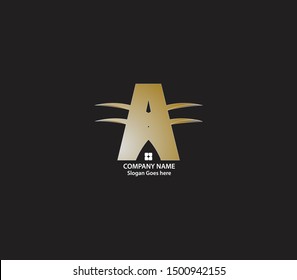 Modern unique creative stylish A Letter Vector