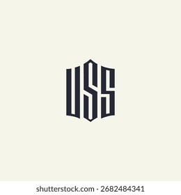 Modern unique creative USS letters logo design