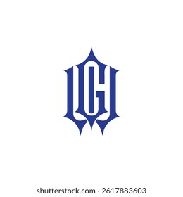 Modern unique creative WG letters logo design