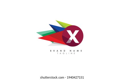 Modernes, einzigartiges X-Logo-Design, Minimal X-basiertes Vektorsymbol