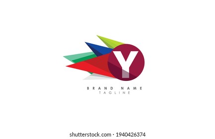Modern unique creative Y logo design, Minimal Y initial based vector icon