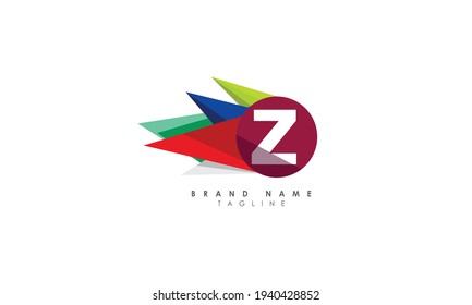 Modern unique creative Z logo design, Minimal Z initial based vector icon