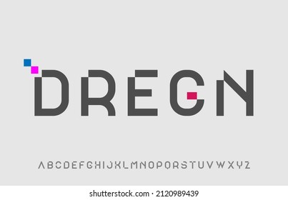 modern unique cut minimal alphabet capital letter logo design