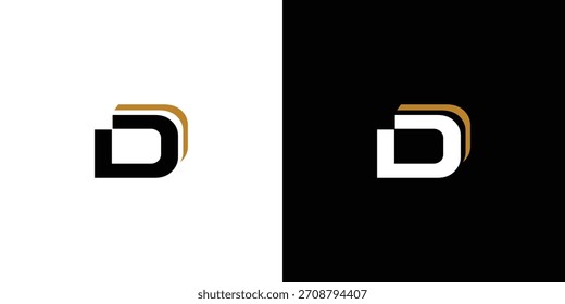 Diseño moderno y único del logotipo de D