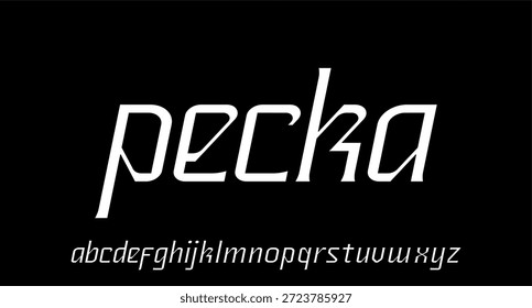 modern and unique display alphabet vector set