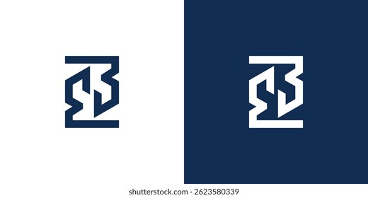  Modern and unique  EB  logo design