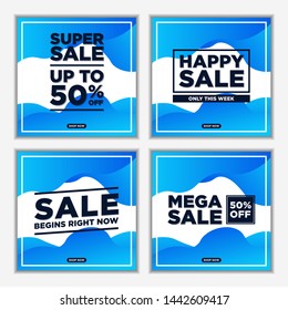 Modern and Unique Editable Social Media Banner Template for Promotion and Digital Marketing. Promotional Square Web Banner for Social Media. Elegant and Simple Discount Promo.
