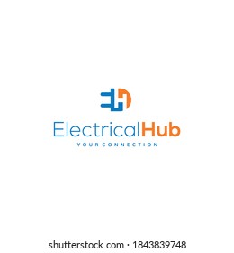 Modern and unique electric company logo design 