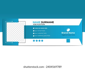 Modern unique email signature design
