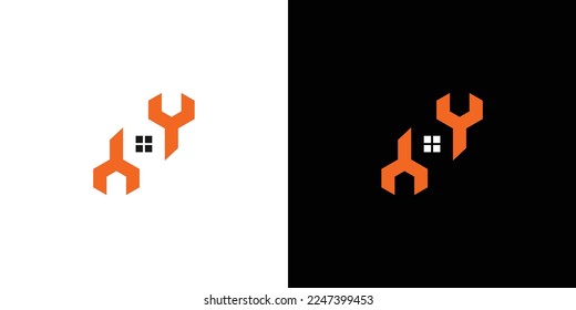 Modernes, einzigartiges Logo des Ingenieurbüros 2