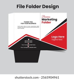  modern and unique file folder design for your business. Document file folder design for office or company