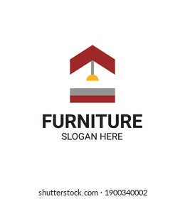 Modern Unique Furniture and Household Icon Logo Vector Design Template Isolated.