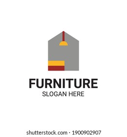Modern Unique Furniture and Household Icon Logo Vector Design Template Isolated.