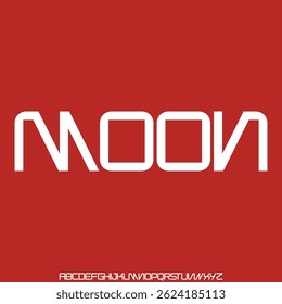 O alfabeto futurista exclusivo moderno exibe o vetor de fonte. Estilo de tipografia contemporânea criativa