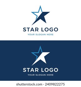 Diseño de logotipo de estrella geométrica moderno y único. Logo para negocios, marca y compañía.