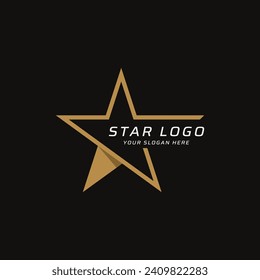 Modern and unique geometric star logo design. Logo for business, brand and company.