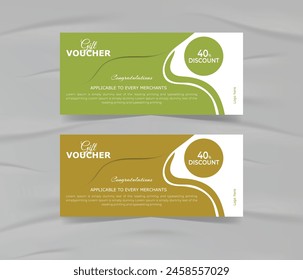 Modern and unique a gift vouchers templates