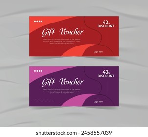 Modern and unique a gift vouchers templates