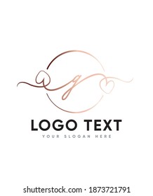 A modern and unique handmade calligraphy letter type G logo template, Vector logo for business and company identity 