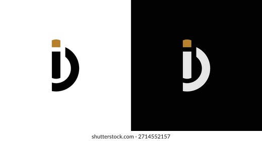 Diseño moderno y único del logotipo de la letra de la identificación
