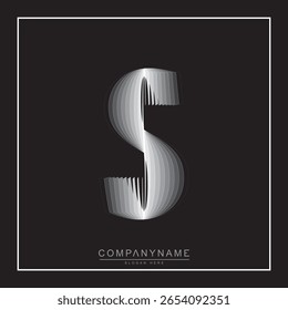 Modern and unique initial letter SS logo design